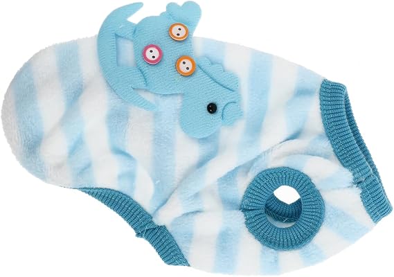 POPETPOP Winter Warm Rabbit Vest Lightweight Coral Fleece Small Pet Clothing for Rabbits Guinea Pigs Ferrets Chinchillas Hamsters Cozy Animal Apparel