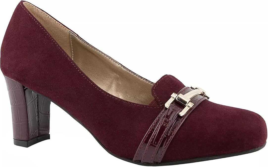Karen Scott Womens Penzey Faux Suede Square Toe Pumps