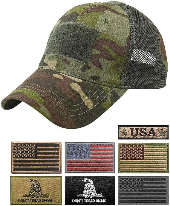 Tactical Operator Caps with Patches for Men