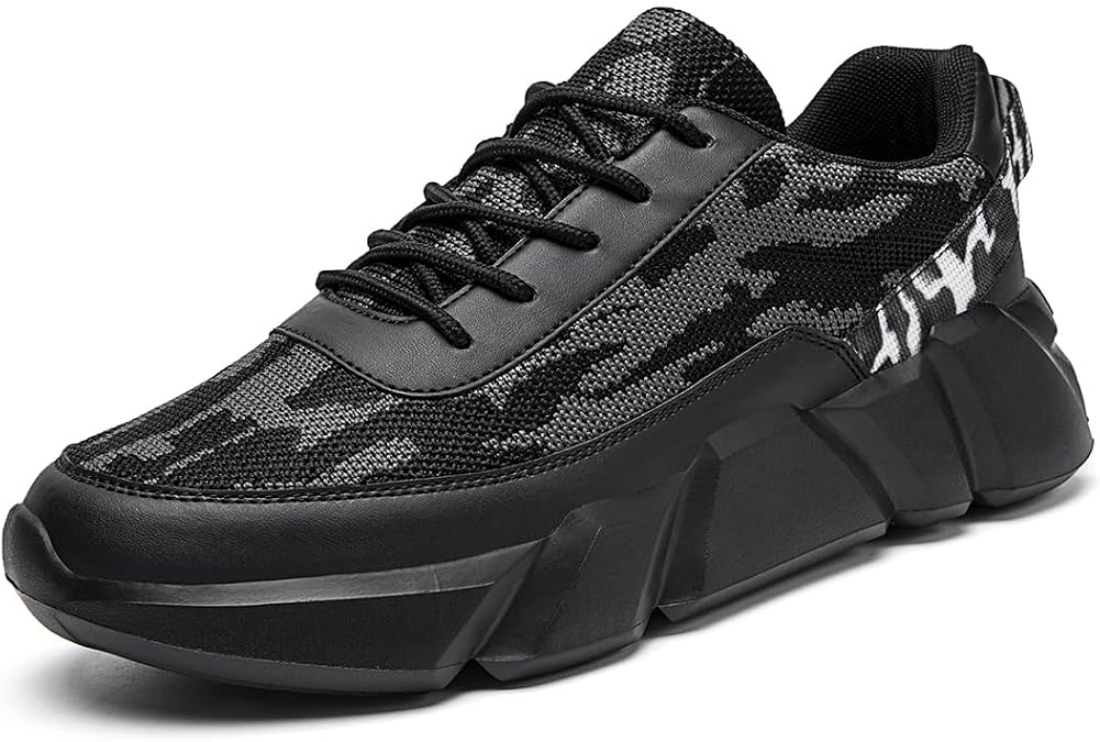 Mens Slip On Walking Shoes Non Slip Running Shoes Lightweight Breathable Tennis Sneakers Fashion Casual Gym Trainers
