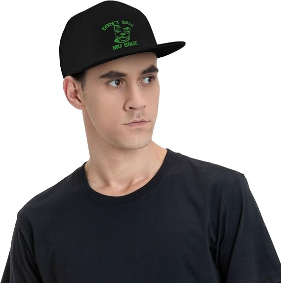 Dont Make Me Use My School Bus Driver Voice Funny Flat Bill Hat Adjustable Baseball Cap for Men Women