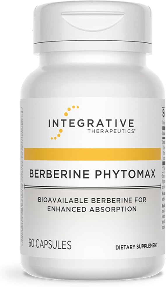 Integrative Therapeutics Berberine Phytomax - Heart & Metabolism Support* - Supplement for Cardiometabolic Health & Antioxidant Pathways Support* - Bioavailable for Enhanced Absorption - 60 Capsules