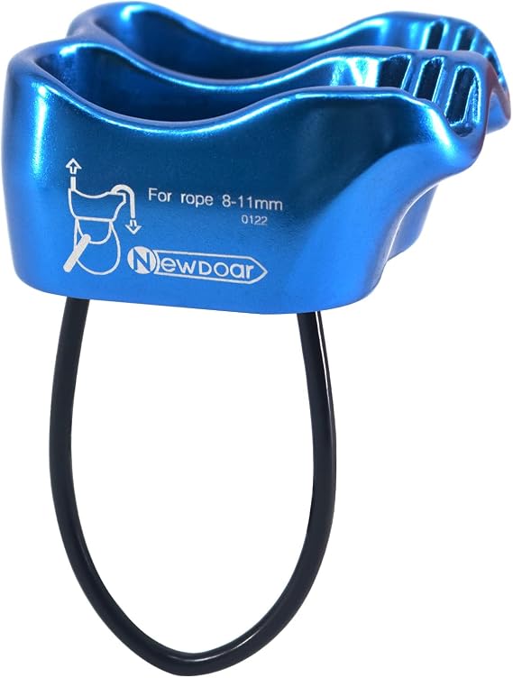NewDoar Climbing Abseiling Belay Device ATC Rappelling Descender 25KN V-grooved Equipment