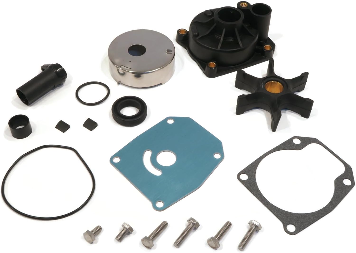 The ROP Shop Water Pump Impeller Kit for 1996 Johnson 50 HP BJ50DTLEDC, J50DTLEDC Outboard