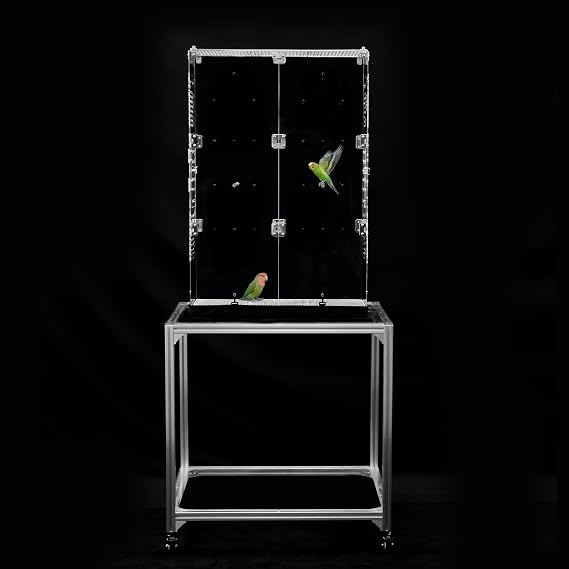 GuineaLoftTM Model-ET213 Crystal Clear Acrylic Bird Cage