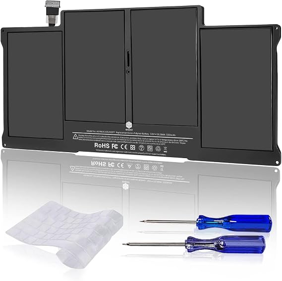 A1466 Battery MacBook Air Battery Replacement for MacBook Air 13 inch A1466 (Mid 2012, Mid 2013, Early 2014, Early 2015, 2017) A1369(Late 2010,Mid 2011)2nd Version Upgrade Battery A1496 A1405 A1377