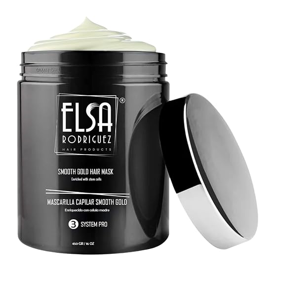 Smooth Gold, deep conditioning treatment damaged & growth, hair mask treatment, seals the cuticle & repairing hair, enriched with stem cells restorative hair mask, 16 Oz.