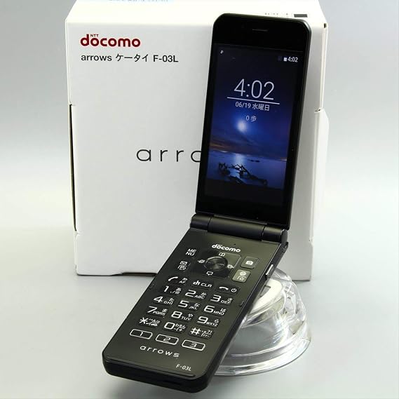 Fujitsu docomo arrows Cell Phone F-03L Black White Rom Body