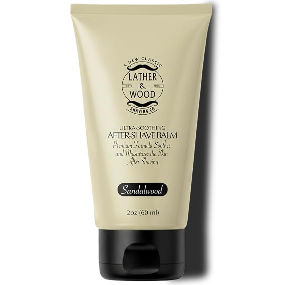 Best After-shave Balm, Sandalwood Scent, Premium Aftershave Lotion, Soothes and Moisturizes Face after shaving, Does Not Dry The Skin, Eliminates Razor Burn For A Silky Smooth Finish ...