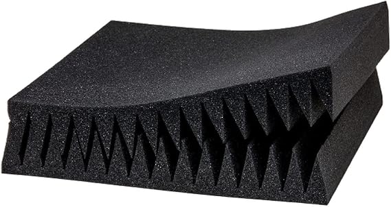 AK TRADING CO. 6 Pack Charcoal Acoustic Panels Studio Foam Wedges 2 x 12 x 12 Inches