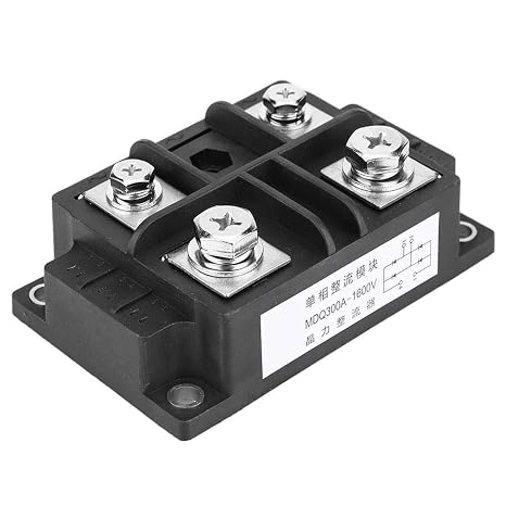 Three Phase Bridge Rectifier, Bridge Rectifier 1Pc MDQ300A 1600V 110 * 67 * 40mm Single-Phase Diode Bridge Rectifier