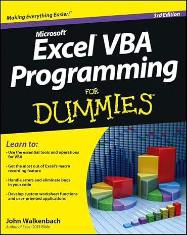 Excel VBA Programming for Dummies: Third Edition