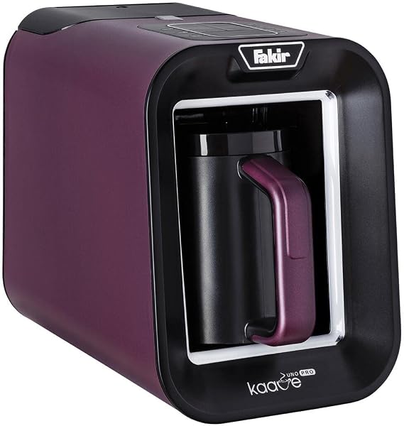 Fakir Kaave Uno Pro Turkish Coffee Machine, 735W, 4 Cups Capacity, 1 L Hopper, 32.5 x 24 x 29 cm, Violet