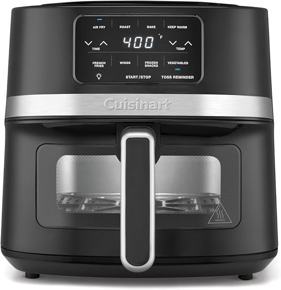 Cuisinart 4.5-Qt Basket Air Fryer, Interior light, Dishwasher-Safe Parts, 4 Presets, Roast, Bake, Broil, Air Fry & Keep Warm for Quick & Easy Meals (AIR-160C)