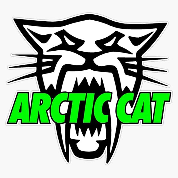 Leyland Designs Arctic Cat Logo Sticker Outdoor Rated Vinyl Sticker Decal for Windows, Bumpers, Laptops or Crafts 5"
