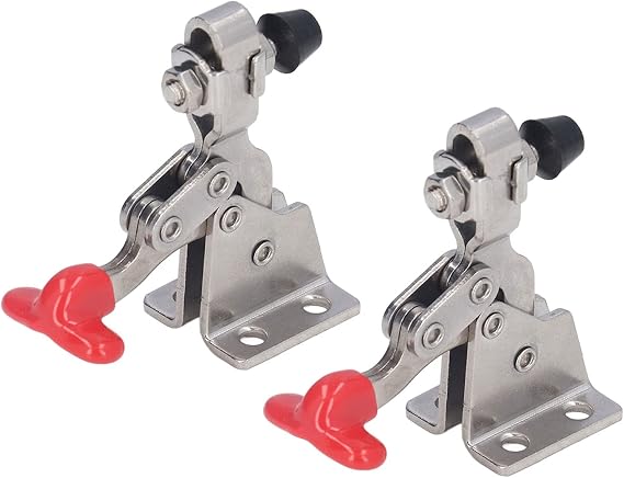 Toggle Clamp, 150lb Holding Capacity Heavy Duty Quick Release Vertical Toggle Clamp Easy to Control Adjustable Opening for Sheet Metal Fixing