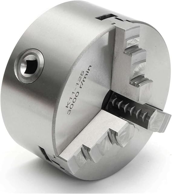 Lathe tools K11-125 3 Jaw Lathe Chuck 125mm Self Centering Hardened Reversible Tool For Drilling Milling Machine