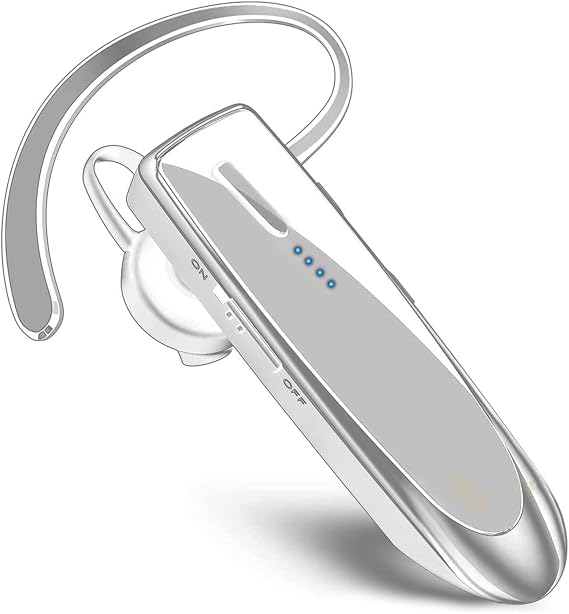 Bluetooth 5.3 Headset Compatible with Coolpad illumina Wireless Earpiece, IPX5 Waterproof, Dual Microphones, Noise Reduction, 60 Days Standby + 22Hrs HD Talk Time!