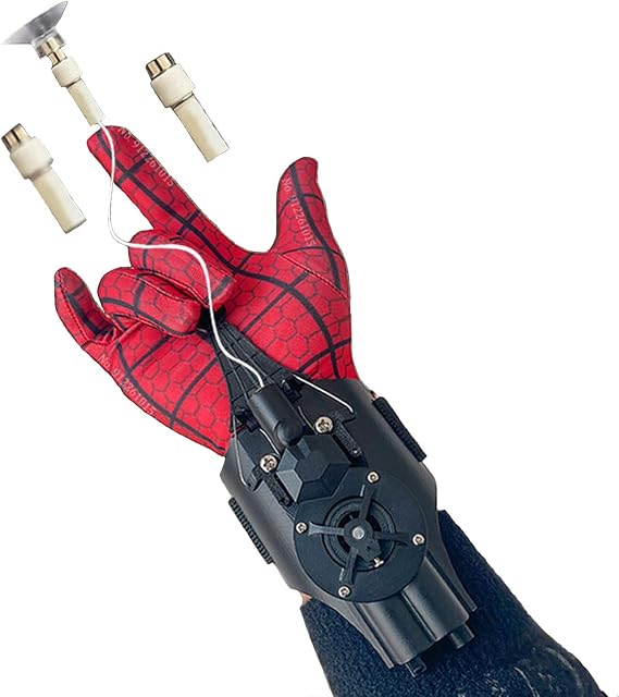 YONTYEQ Web Shooter Wrist Toy-Rope Launcher ,USB Recharger,Automatic take-up,Spider Web Shooters That Actually Shoot,Superhero Role-Play, Real Web-Shooters Great Gift for Man and Kids