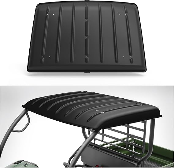 A & UTV PRO Mule 600 Roof Top, Sturdy Polyethylene Hard Plastic Roof Compatible with 2005-2024 2025 Kawasaki Mule 600 610 SX 4X4 Accessories, Replace # KAF600-005B, Black