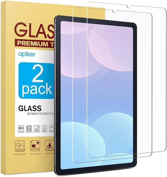 apiker 2 Pack Screen Protector for Samsung Galaxy Tab S6 Lite 10.4 inch