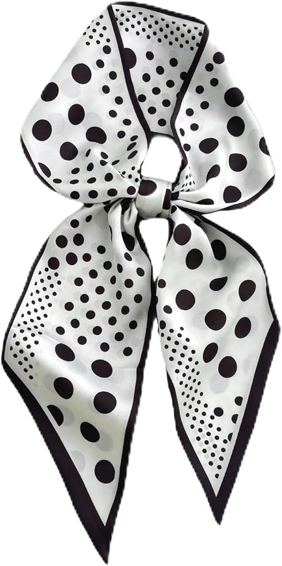 CYian Head Scarf for Women Silky Feeling Hair Scarf Satin Fashion Neck Scarves Long Thin Bag Purse Scarfs for Handbag
