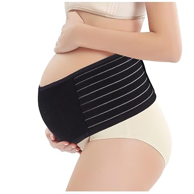 YANENAN Maternity Belly Bands for Pregnant Women, Adjustable and Breathable Pregnancy Belly Bands for Pelvic, Waist & Lower Back Relief, Pregnancy Must Have One Size