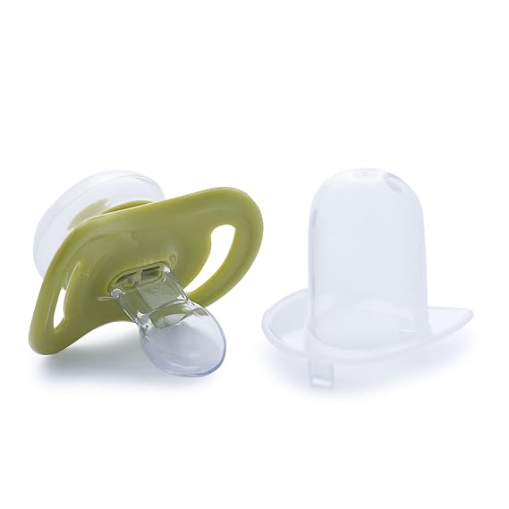 JOOVY 2 Piece Airnoogie Pacifier, Lime, Medium