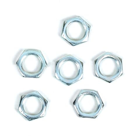 Hex Nuts, 1/8 IP, Set of 6: Steel Material for Reliable Performance