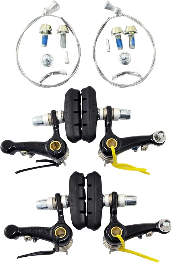 DIA-COMPE DC980 Cyclocross Cantilever Brake Set (Front & Rear), Black, DP2421