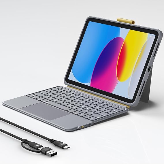 Wireless Magnetic Keyboard Case for iPad 10th Generation