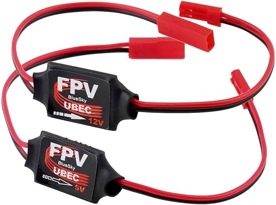 2pcs UBEC 5V / 12V 3A FPV Mini BEC 2S-6S Lipo VTX DC-DC Converter Step Down Module (5V Output)