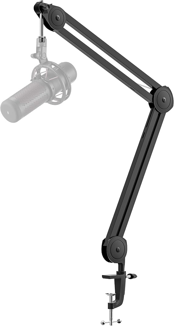 InnoGear Mic Stand Desk Max Load 4.4 lbs Boom Arm Desktop Microphone Stand