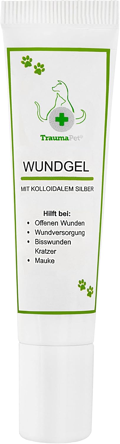 Traumapet Wound Gel for Dogs and Cats - Contains Colloidal Silver - Detergent Free Fragranced - Perfect for Dog Care and Dog Health