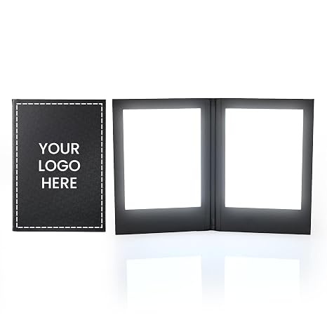 WeChef Custom LED Backlit Menu Holders, 5 Pack 8.5"x11" 2 View Menu Covers,