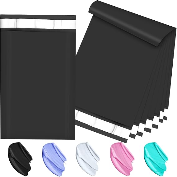 120PC Poly Mailers 6x9 Inch Black Mailing Envelopes Bags 6x9 Poly Mailers Shipping Bags with Self Adhesive Seal, Waterproof, and Tear-Proof Postal Bags