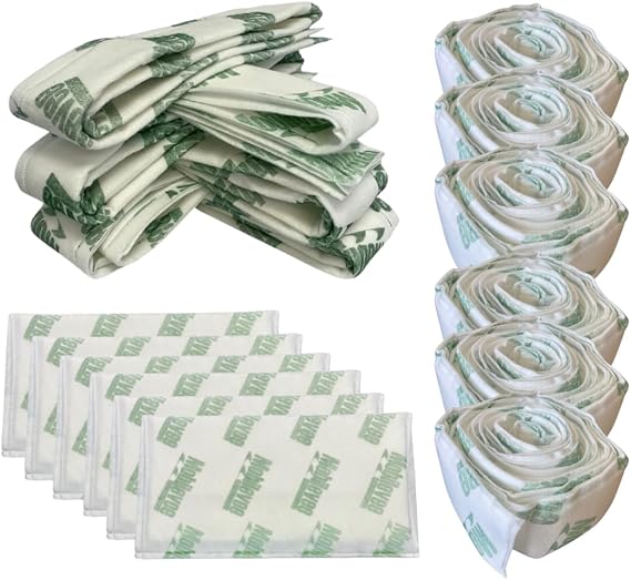Aquashield Emergency Flood Kit - Water Absorbent Flood Barriers for Home, Flood Barrier, 12"x24" (6), 72"x4" (6), 18ft (6) - 18 Count Total, Water Diverter, Flood Control, and Water Absorber