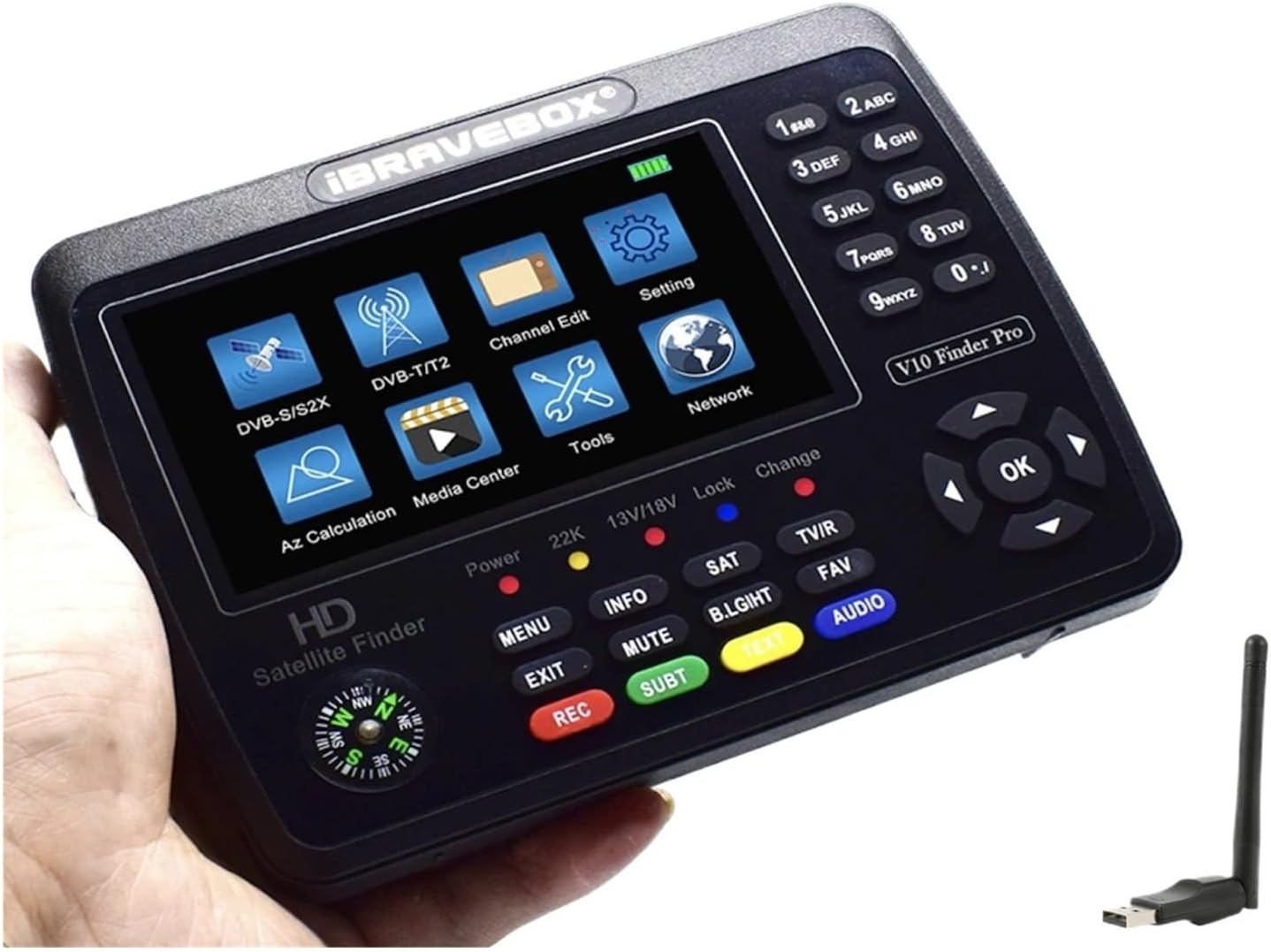 V10 Finder Pro Satellite Meter DVB-S2/S2X DVB-T2/T H.265 Vs Kpt 717st Plus Gtmedia V8 Finder Pro2 DVB T2 Satellite Finder V10 Finder wifi