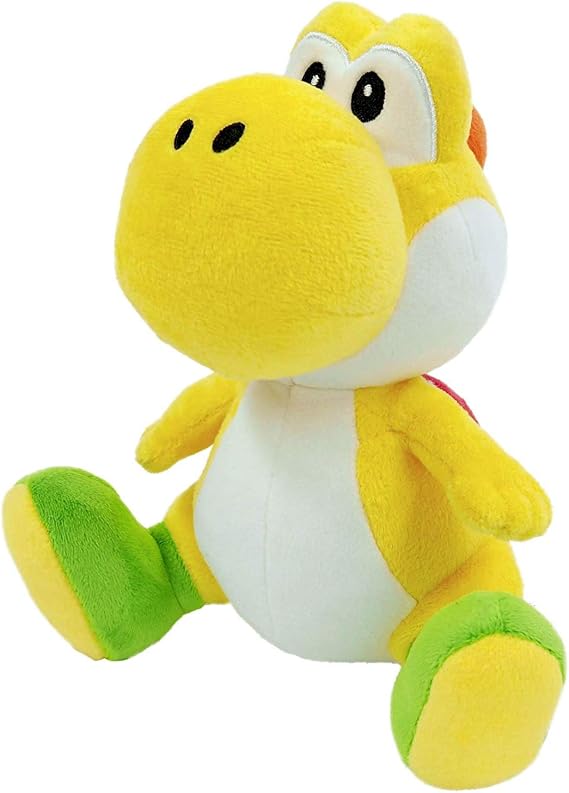 Little Buddy 1220 Super Mario All Star Collection Yellow Yoshi Plush, 7"