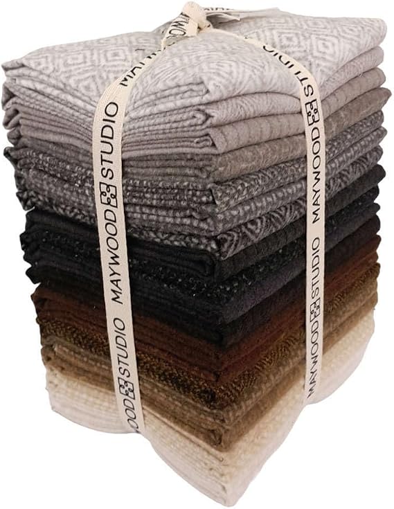 Bonnie Sullivan Woolies Flannel Neutrals Vol. 2 20 Fat Quarters Maywood Studio