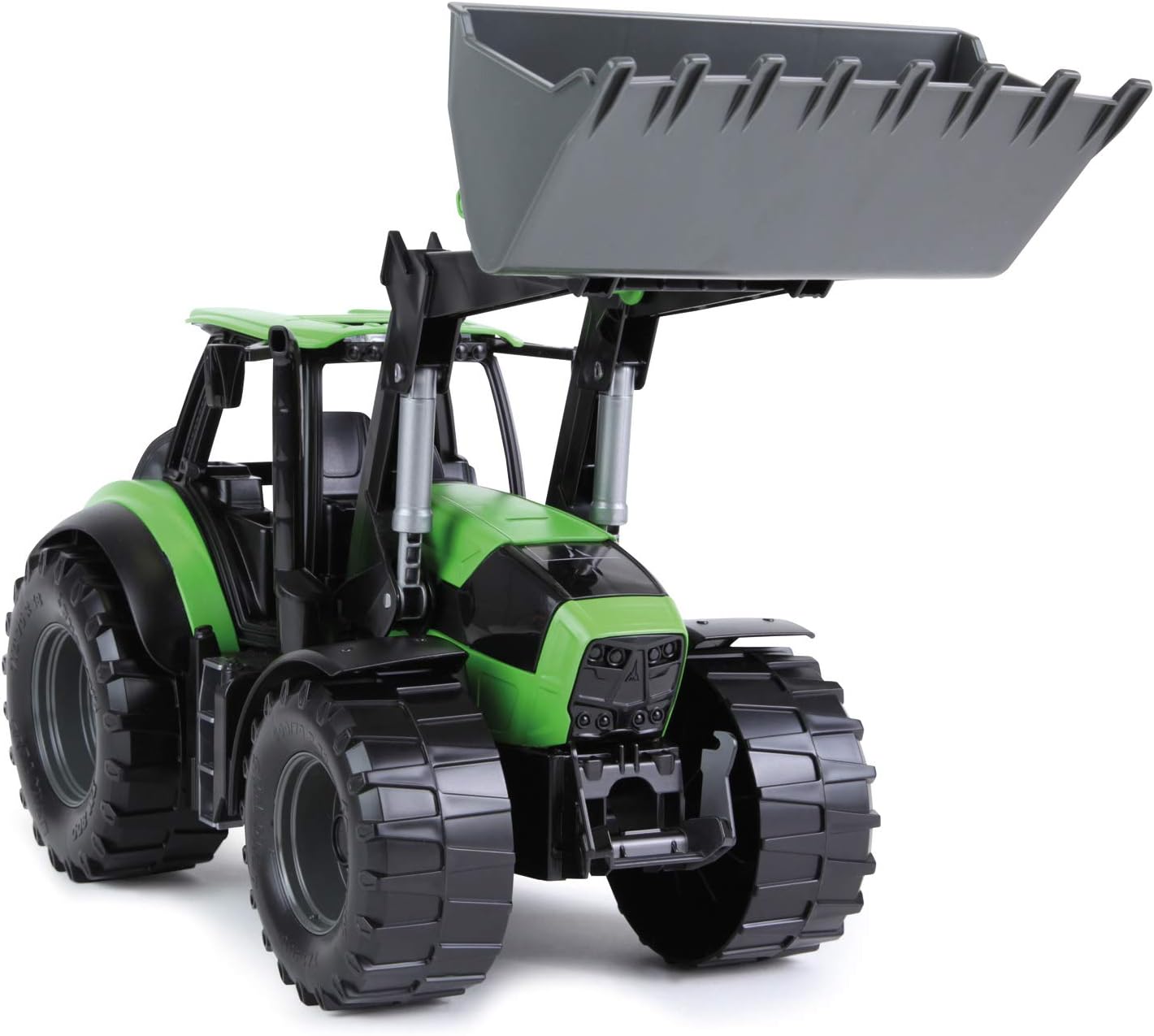 Lena Tractor Deutz-Fahr Agrotron 7250 Ttv Farm Toy for Kids | Realistic Tractor Toy for Toddler with Moveable Scoop | Great Toy Loader Tractor for Indoor and Outdoor Play | Green& Black