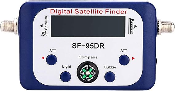 TV Signal Strength Meter, Digital Displaying Satellite Finder TV Signal Finder for DVB -S DVB-S2 with Compass Pointer,Camping Essentials