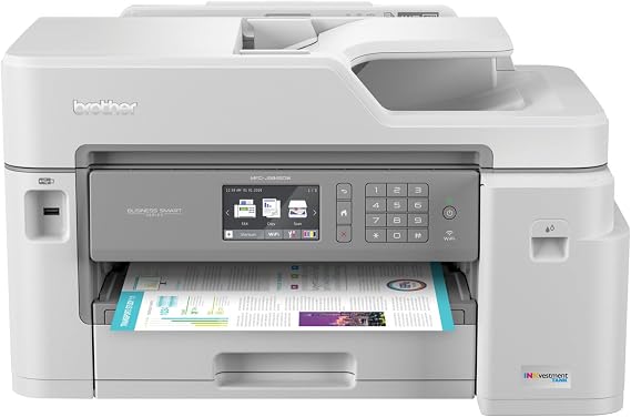 Brother MFC-J5845DW, INKvestment Color Inkjet All-in-One Printer with Wireless, Duplex Printing and Up to 1-Year of Ink In-box, Amazon Dash Replenishment Ready | Wireless connectivity, Duplex Printing, To 1-Year of Ink In-box, Amazon Dash Replenishment Ready