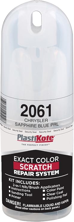 PlastiKote 2061 Chrysler Sapphire Blue Pearl Scratch Repair Kit