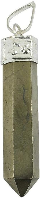 ASTROGHAR Golden Pyrite Stone Pencil Pendant