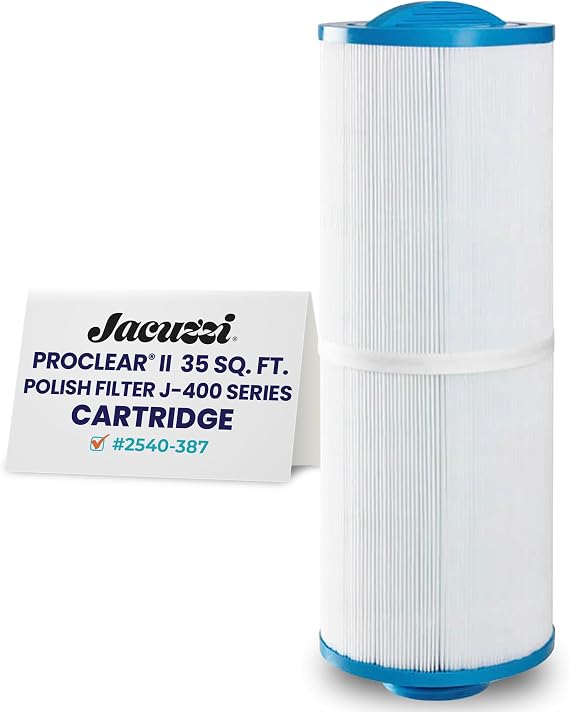 Jacuzzi 2540-387 ProClear II 35 Sq Ft Filter Cartridge HydroFilter Threaded