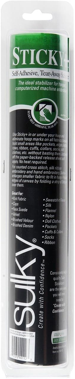 Sulky 551-12 Sticky Self-Adhesive Tear-Away Stabilizer Roll