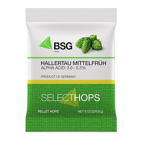 Hallertau Mittelfruh Hop Pellets 8 oz.