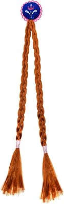 Party Chili Princess Little Girls Headband Hairpiece Cosplay Braided Wigs for Girls Princess Dress Up Accessories