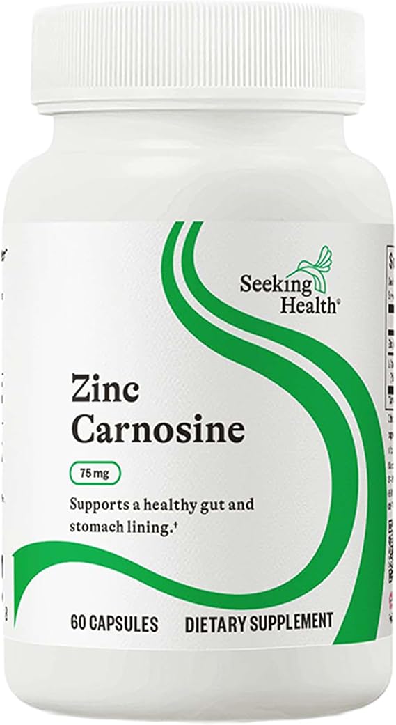 Zinc Carnosine, 75mg - 60 vcaps